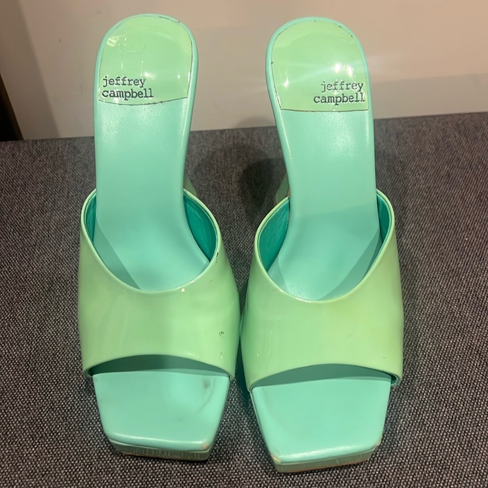 For Sale: Jeffrey Campbell Women’s Square-Toe Mules (Size 37)